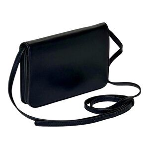 Women’s A New Day Flap Cell Phone Wallet/ thin Strap Bag in Black